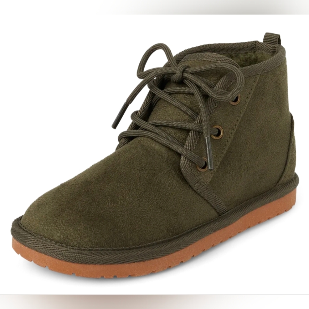 NWOT Boy's Lace Up Teddy Boots